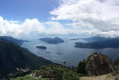 Howe Sound BC Canada From the Peak of Mt. Brunswick