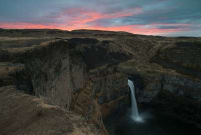 Until the Sun Started to Rise at Palouse Falls WA