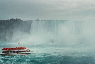 Boat Approaching the Niagara Falls