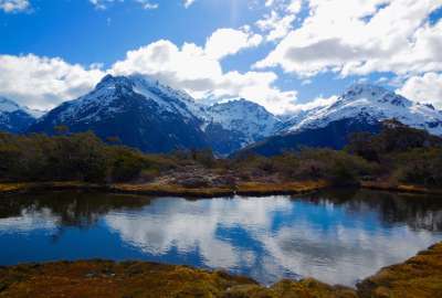 Key Summit Near Milford Sound in New Zealands Southern Alps