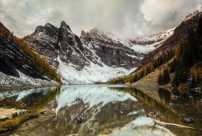 Lesser Known Lake Agnes a Short Hike East of Lake Louise in Banff National Park AB