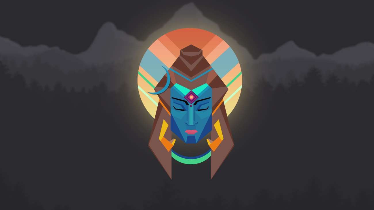 Lord Shiva Minimal - OC Facebook cover