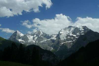 Majestic Mountains in Murren Switzerland