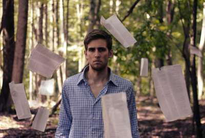 Me Surrounded by Paper