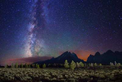 Milky Way Stars Mountains
