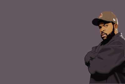 Minimalistic Hip Hop Rap Ice Cube Singer Rapper