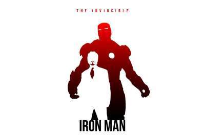 Minimalistic Iron Man Marvel Comics Posters Fan Art