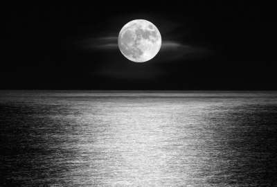 Moon Sea Night