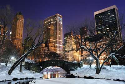 New York Central Park in the Winter