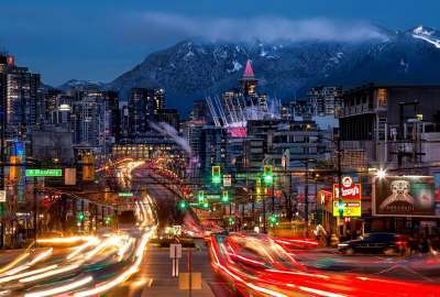 Night City of Vancouver Canada