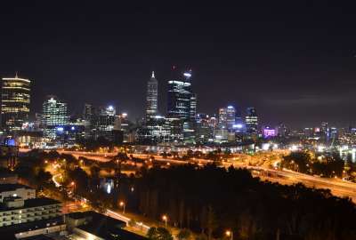 Night Skyline Perth W.A.