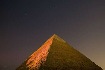 Night View of Pyramid Awesome