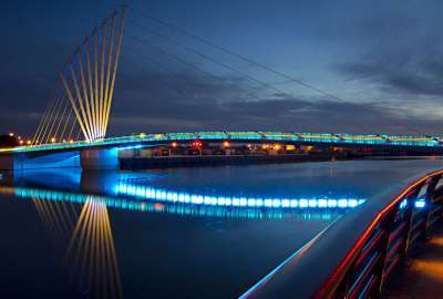 Night View Panorama Bridge