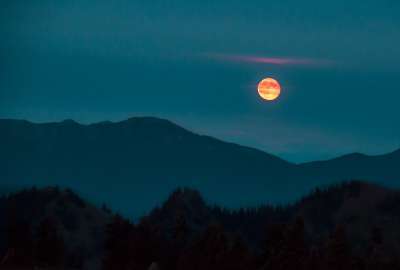 Once in a Red Moon Olympic National Park