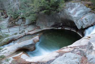 One of the Greatest Natural Wonders in New England - The Basin in Franconia Notch State Park NH