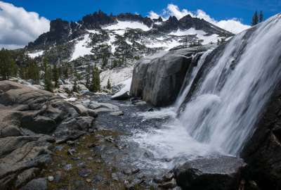 One of the Many Waterfalls Connecting Lakes in The Enchantments WA