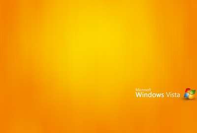 Orange Windows Vista High Resolution