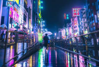 Osaka Under the Rain