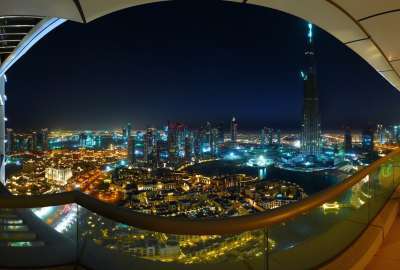 Panorama View on City