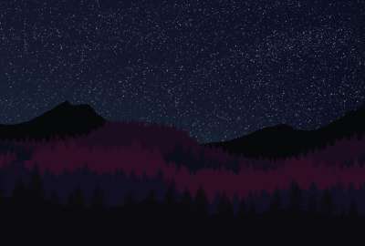 Pine Mountain at Night