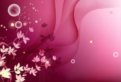 Pink Floral Ppt Backgrounds Powerpoint