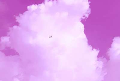 Pink Sky Plane
