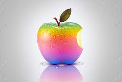Rainbow Apple HD 1080p
