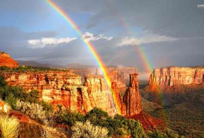 Rainbows in The Colorado National Monument