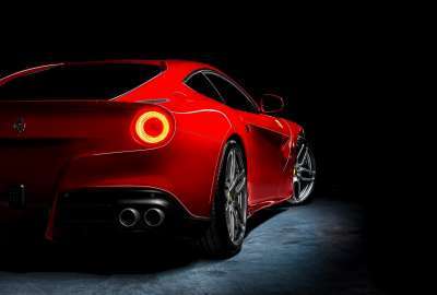 Red Ferrari Back