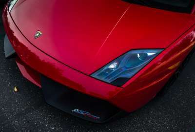 Red Lamborghini Closeup