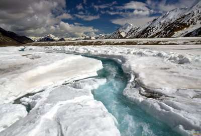 River Path Trough Ice