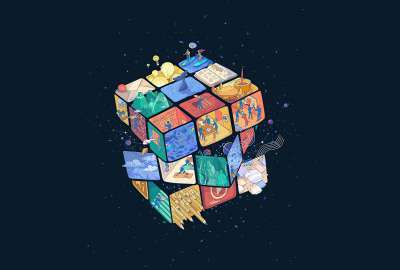 Rubiks Cube Digital Art