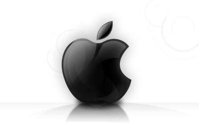 Small Black Apple Logo