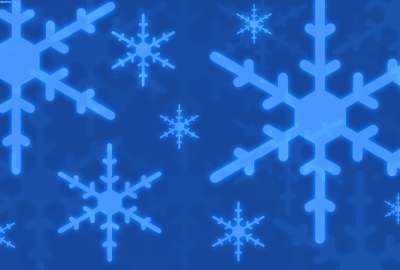 Snow Flakes Blue Bright Background