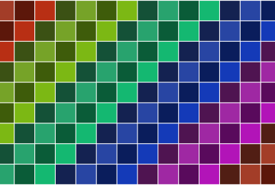 Squares With White Border From Palette No