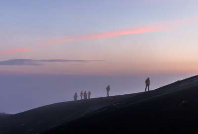 Summit of Volcan De Acetenango at Dawn