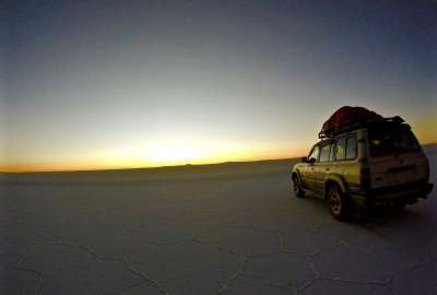 Sunrise at the Salar De Uyuni Bolivia