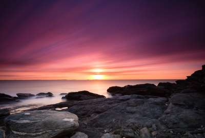 Sunrise Over Sakonnet Lighthouse