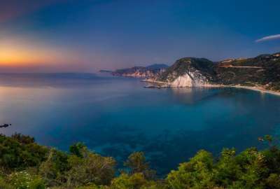 Sunset in Cephalonia Island Greece