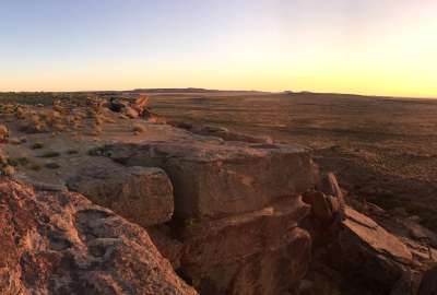 Sunset in the Painted Desert. Petrified Forest National Park Arizona