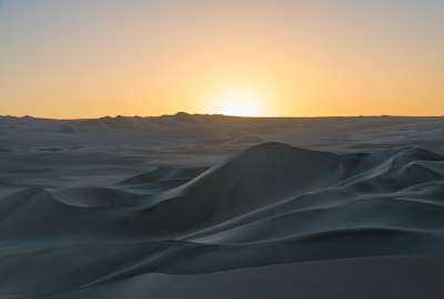 Sunset on the Dunes of the Sechura Desert in Peru