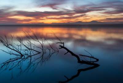 Sunset Over Myall Lake NSW Australia