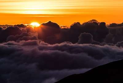 Sunset Seen Trough Clouds