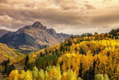 The Autumn Sun Sets on Mount Sneffels Photographed by Greg Ness