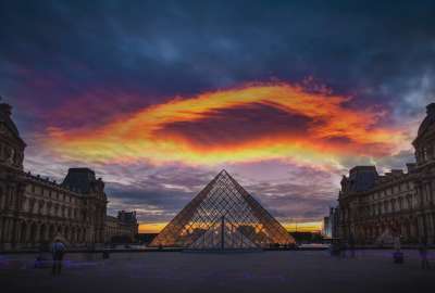 The Louvre Pyramid Paris France