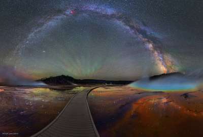 The Milky Way Over Yellowstone
