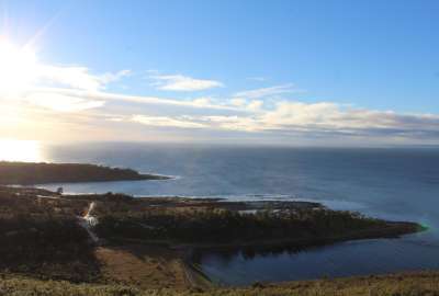 The Strait of Magellan at Fuerte Bulnes Punta Arenas Chile