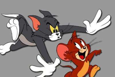 Tom and Jerry Cartoon Cat Mouse Animals Funny Happy Chasing