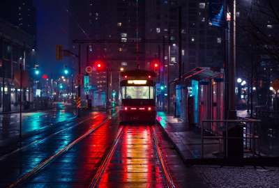 Trolley At Night