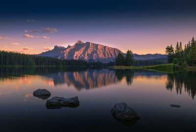 Two Jack Lake and Mt. Rundle Canada